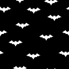 Seamless background with bats. Vector illustration. pattern