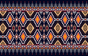 Geometric ethnic oriental seamless pattern traditional 
Design for background,carpet,wallpaper,clothing,wrapping,Batik,
fabric,Vector illustration.embroidery style.