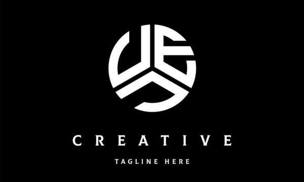 UEJ circle three letter logo