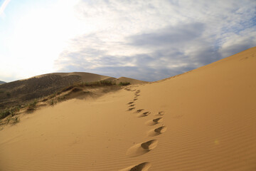Dune Sarykum in Dagestan, Russia