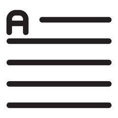 font alignment glyph icon