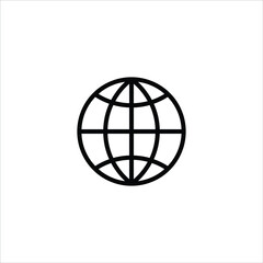 Internet Icon. Web icon. Website icon. Globe icon