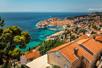 Naklejka na ściany i meble old town in Dubrovnik Croatia