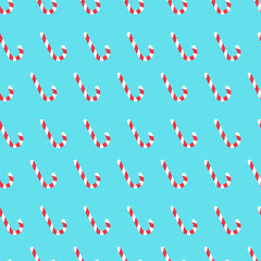 Vector candies seamless geometric pattern. Repeatable christmas background - bright design. Trendy festive print