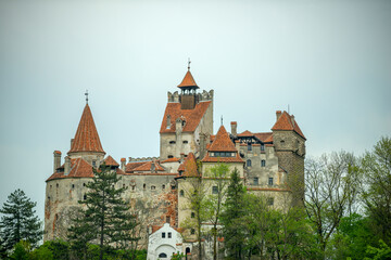 The popular and well-known Bran Castle, near the city of Brasov in Transylvania, touristically known as Dracula's Castle