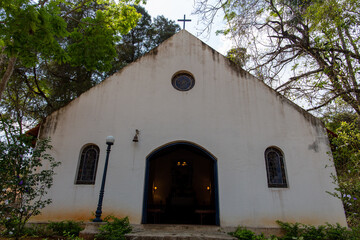 small old colonial chapel in São Paulo, Brazil.