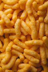Corn sticks close up. Background
