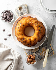 cupcake with chocolate