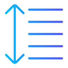 Obraz premium sort gradient icon