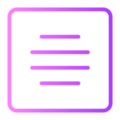 align center gradient icon