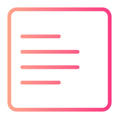 align left gradient icon