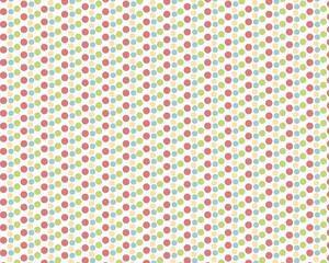 Pattern with dots in retro colours, background