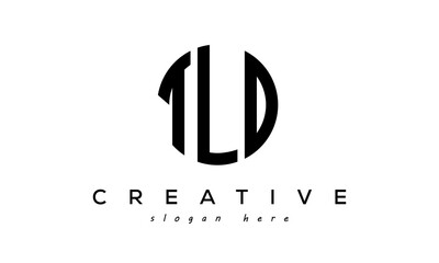 Letter TLO creative circle logo design vector