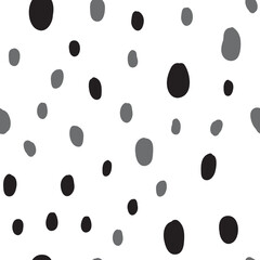 Hand drawn circles. Abstract geometric seamless pattern. Trendy texture. Background texture.