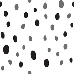 Hand drawn circles. Abstract geometric seamless pattern. Trendy texture. Background texture.