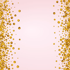 Yellow Circle Isolated Vector Pink Background.