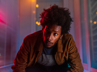 Young trumpet player