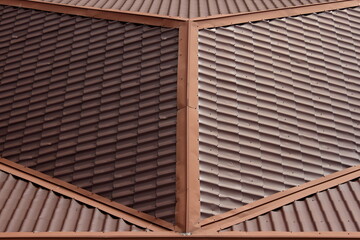 roof texture of houses top view 