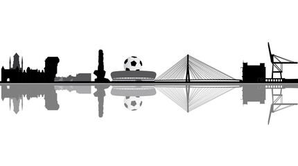 gdansk city skyline