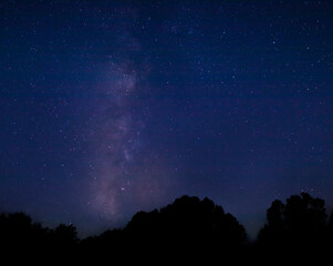 Obraz na płótnie Canvas Milky way on the southwest horizon