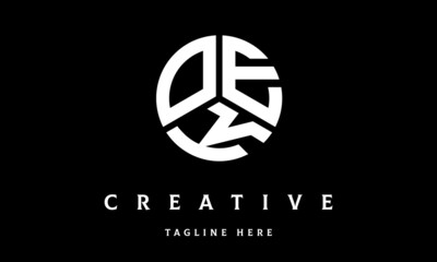 OEK circle three letter logo