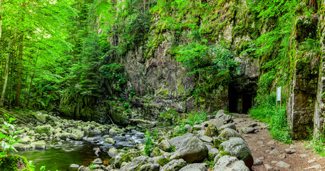 Wanderweg an der Buchberger Leite im Bayersichen Wald