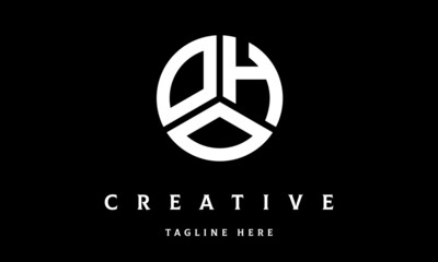 OHO circle three letter logo