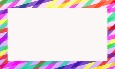 Obraz premium the white square in the middle of the various colored squares intertwined