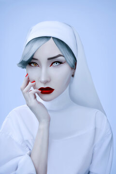 Gothic Nurse in white uniform