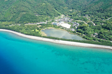 愛媛県愛南町　須ノ川公園キャンプ場周辺の風景