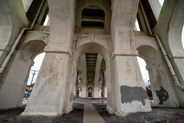 Detroit Superior Bridge, officially known as the Veterans Memorial Bridge over Cuyahoga River in...