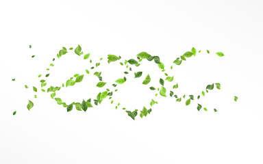Swamp Foliage Ecology Vector White Background