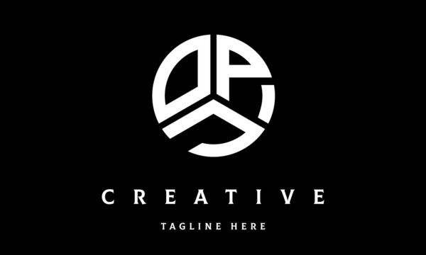 OPJ circle three letter logo