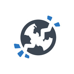 Damage earth icon