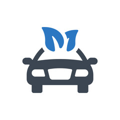 Electric car icon