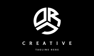 ORJ circle three letter logo