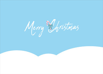 christmas greeting card with christmas items and decorations