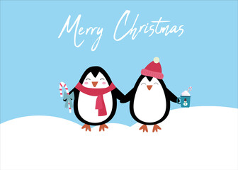 christmas greeting card with christmas items and decorations