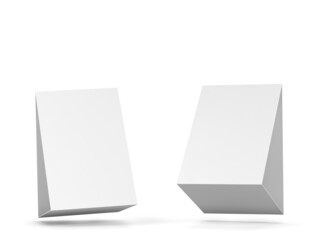 Blank table tent card mockup