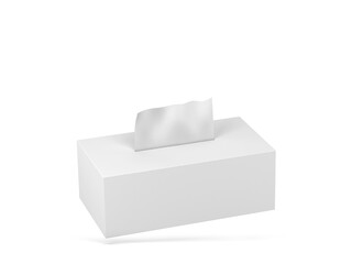 Blank tissue box mockup