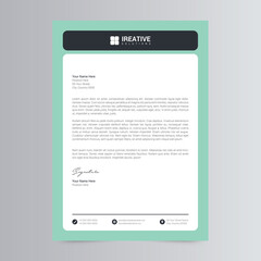 Clean and Corporate Letterhead Template