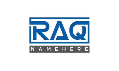 RAQ creative three letters logo
