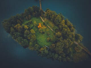 Aerial Views of Trakai, Lithuania by Drone