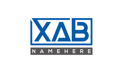 XAB creative three letters logo