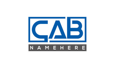 CAB creative three letters logo