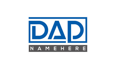 DAD creative three letters logo