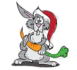 Christmas Bunny Sketch