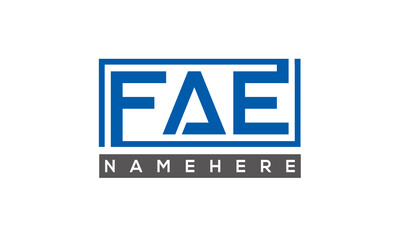 FAE creative three letters logo