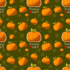 Happy Fall Pumpkin Pattern