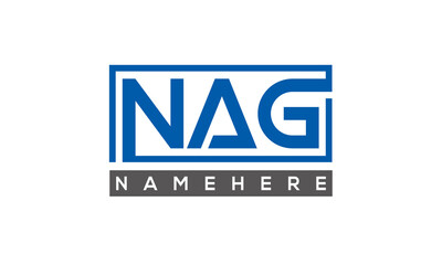 NAG creative three letters logo